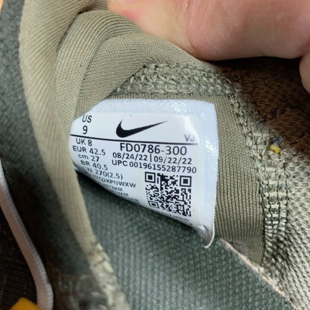 Nike Free Run 5.0 Shoes Mens US 9 Next Nature Sequoia University Gold FD0786-300 - Picture 5 of 7
